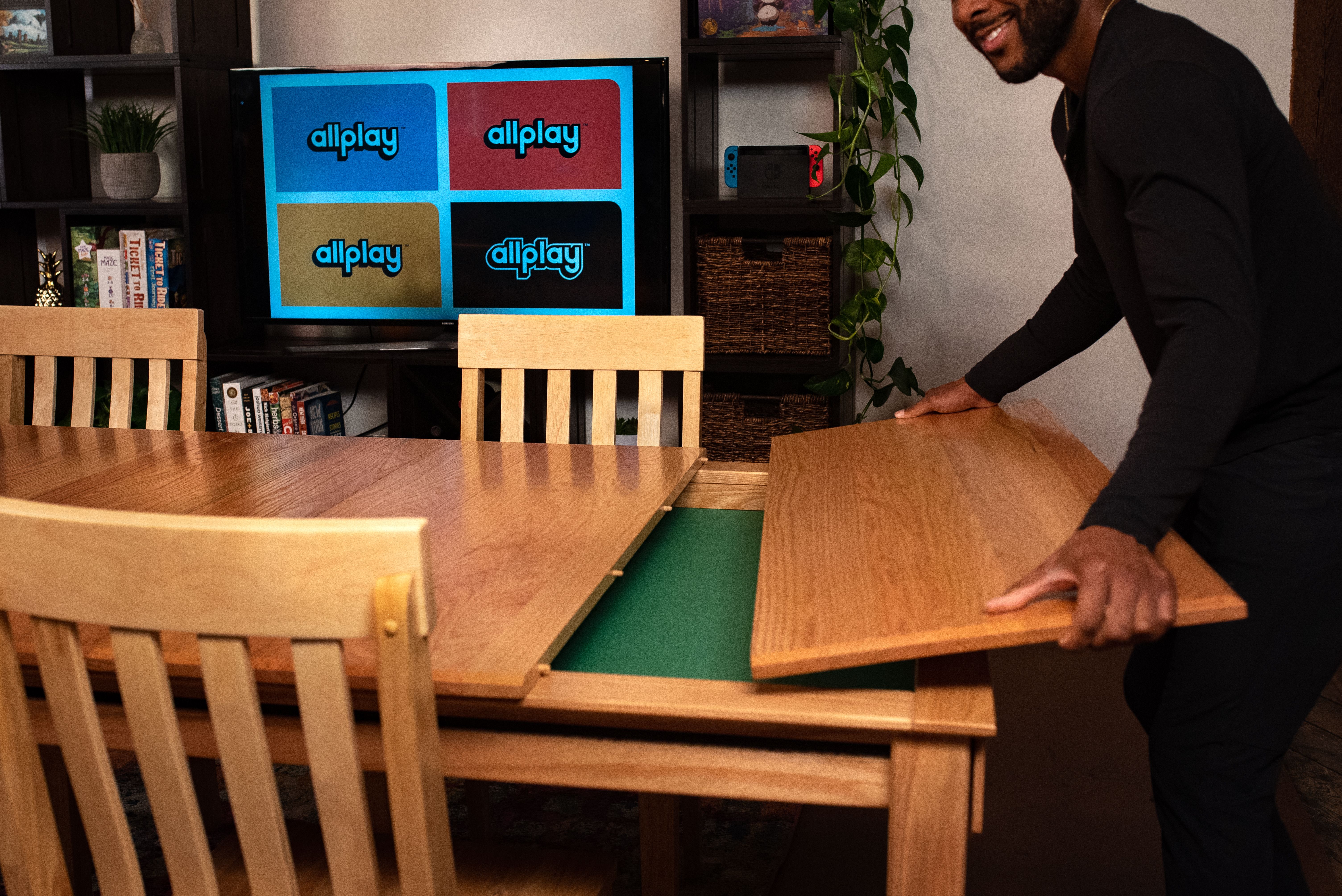 Buy Jasper Board Game Table | Solid Wood, Made in USA | Allplay