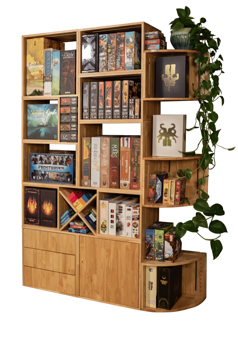 Shelves worthy of your games.